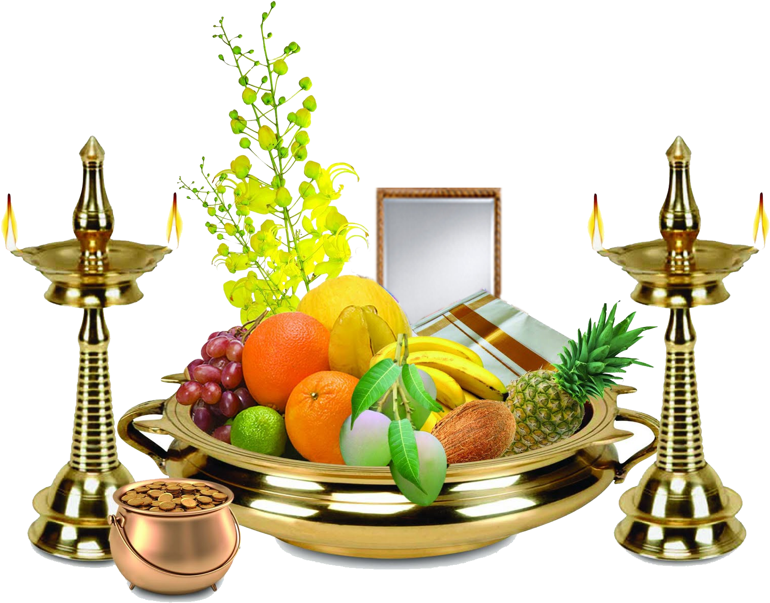 Vishu Wishes In Malayalam, Vishu Images, Vishu Festival, - Happy Vishu In Advance (1600x1244), Png Download
