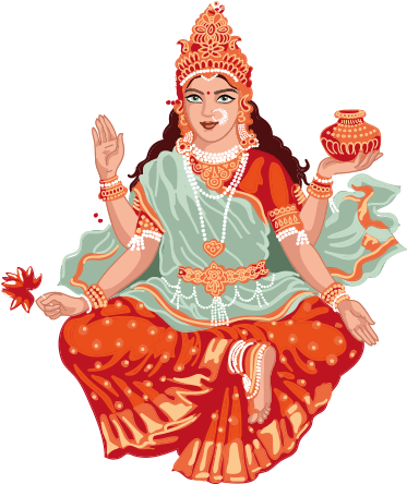 Aarti Shri Santoshi Maa - Santoshi Maa Transparent (372x544), Png Download