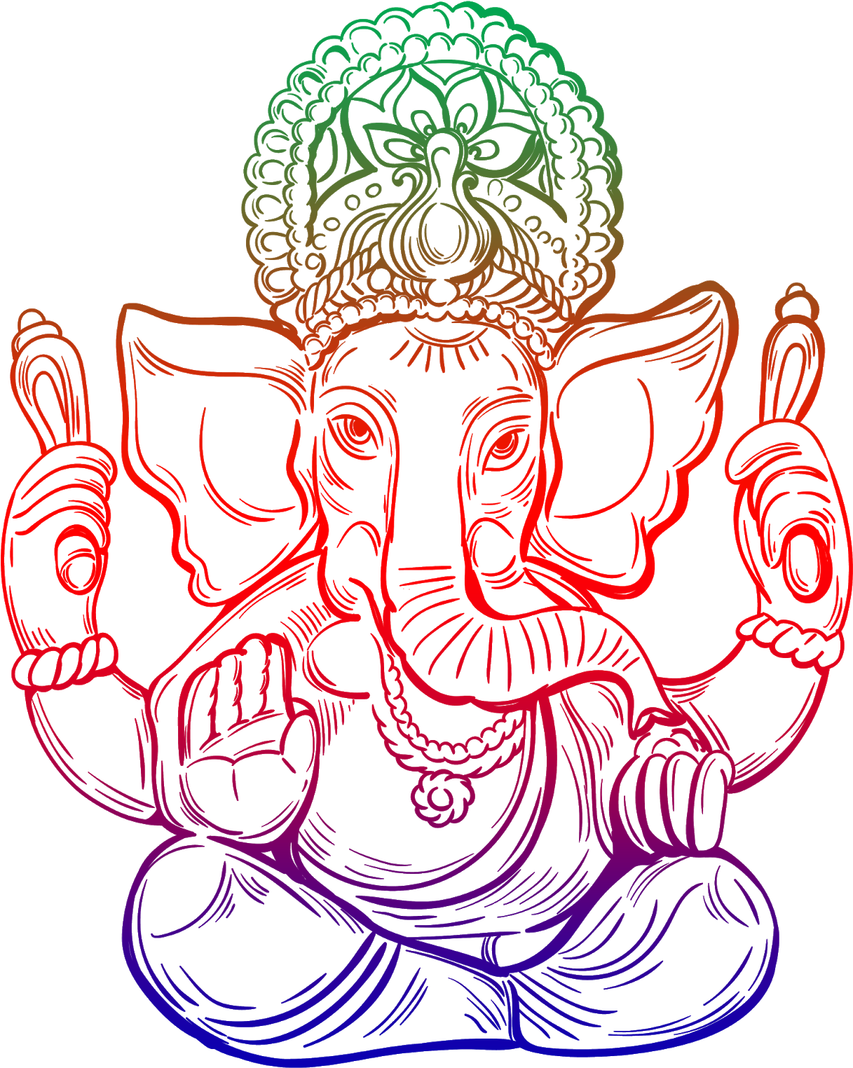 Png Lord Vinayaka Images - Vinayaka Chavithi Png (1280x1600), Png Download