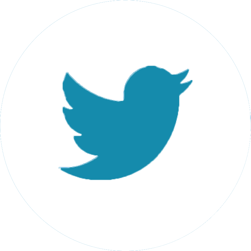 Connect With Us - Twitter Black And White Icon (801x801), Png Download