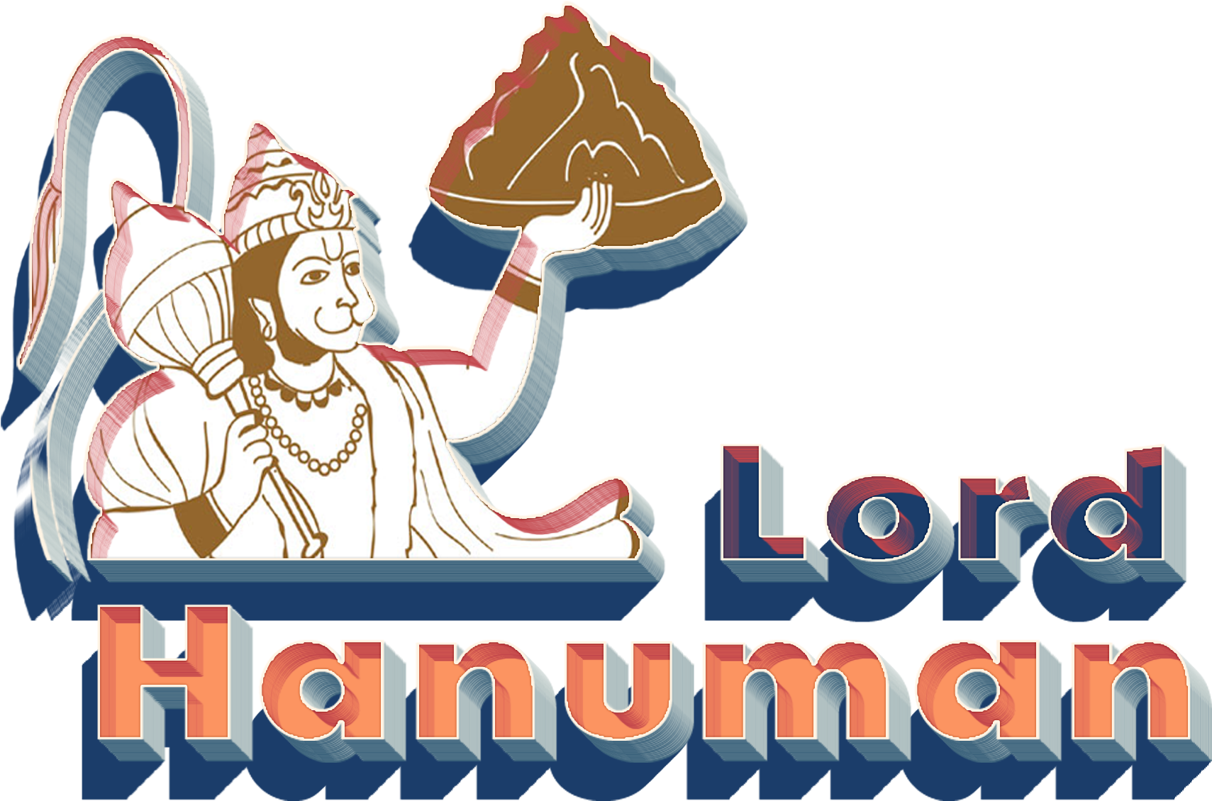 Lord Hanuman 3d Letter Png - Digital Illustration Of Hanuman Carrying The Mountain (1920x1200), Png Download