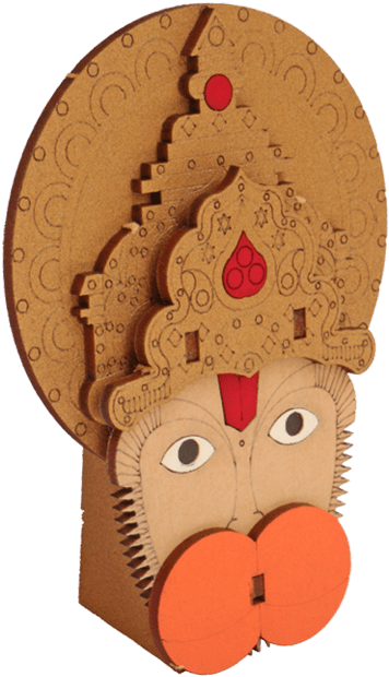 Face - Lord Hanuman Model Kit (447x767), Png Download