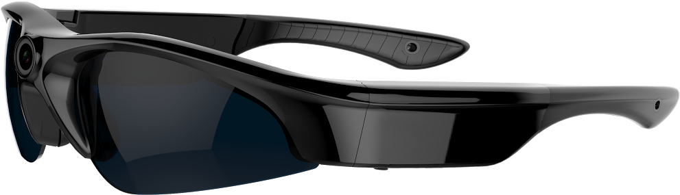 Stuntcams Hd 1080p Wide Angle Sunglasses Camera - Sunglasses At An Angle (1192x547), Png Download