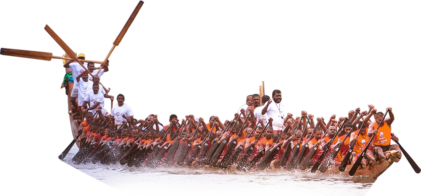 Snake Boat - Kerala Boat Race Png (849x395), Png Download