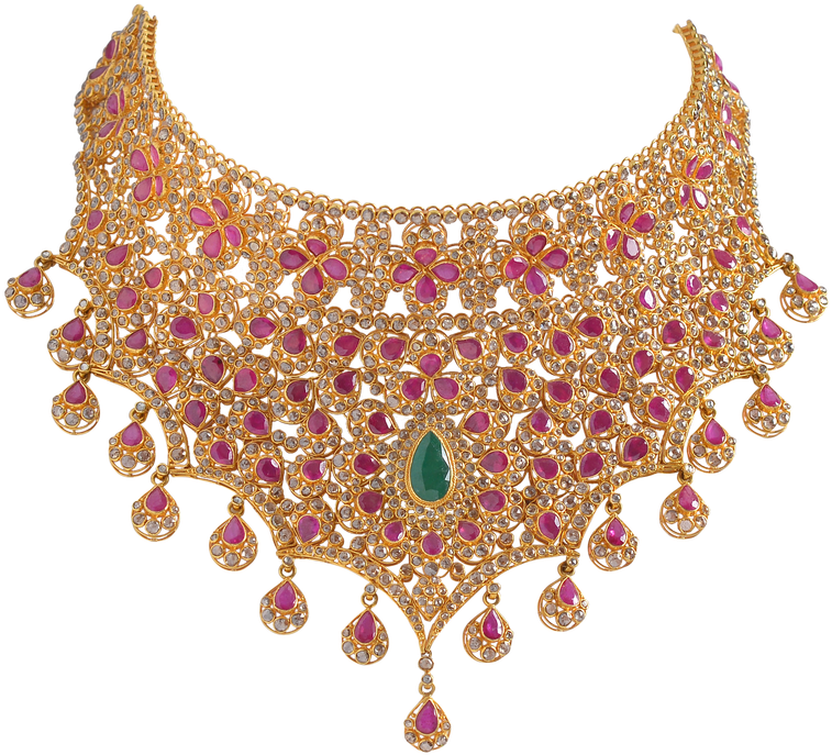 Vector Royalty Free Stock Earring Jewellery Bride Gold - Heavy Indian Jewellery Png (902x800), Png Download
