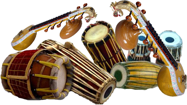 Academy's Gurus And Students - Banjira Deluxe Saraswati Veena Blemished (626x352), Png Download