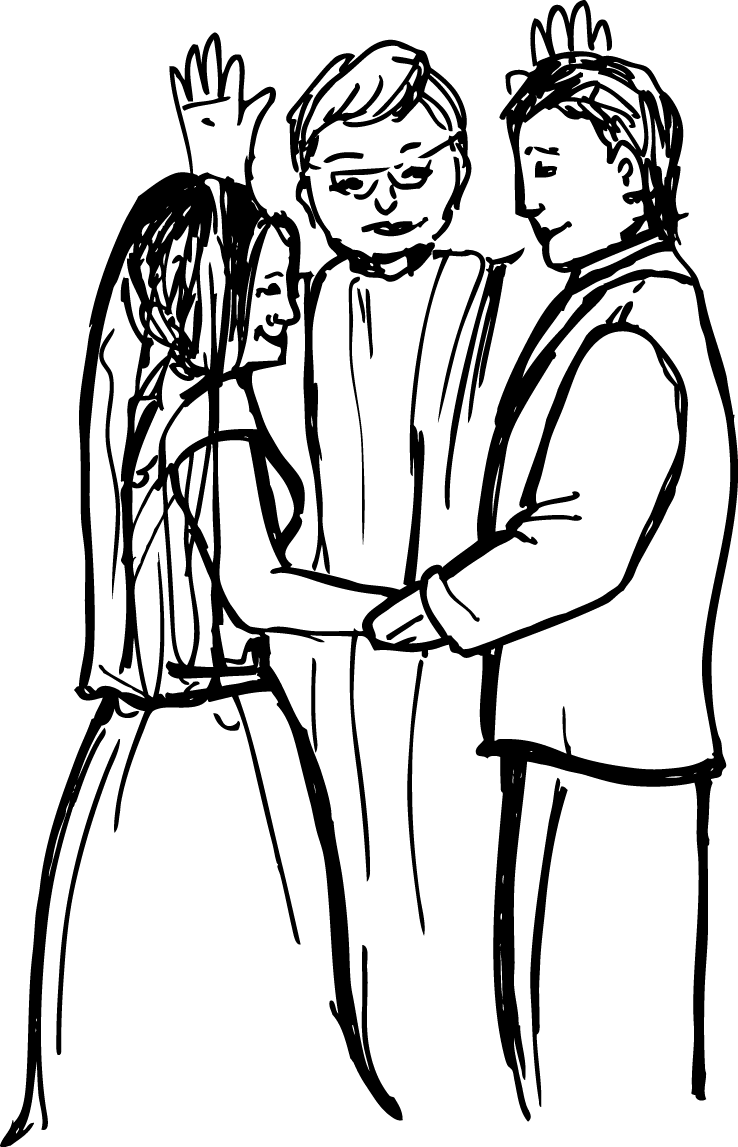 Wedding - Christian Wedding Clipart Png (738x1147), Png Download