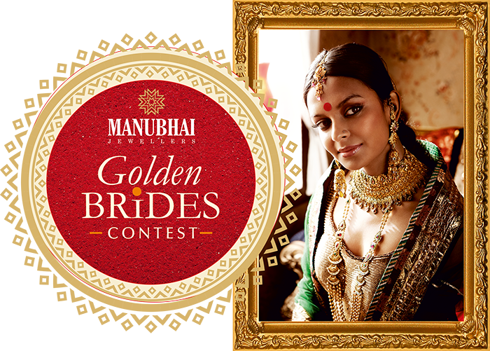 Golden Brides Contest - Manubhai Jewellers Latest Model Shoot (700x501), Png Download