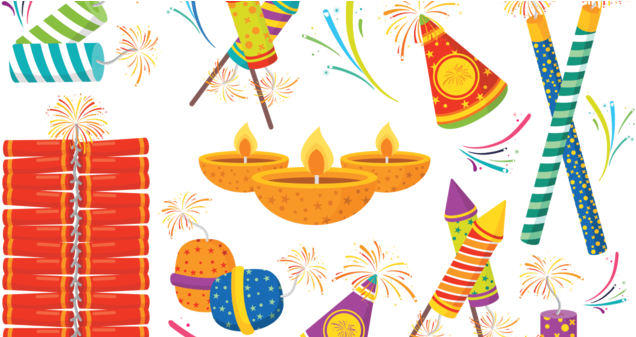 This Diwali, Burst Firecrackers For Only 2 Hours - Firecracker (700x336), Png Download