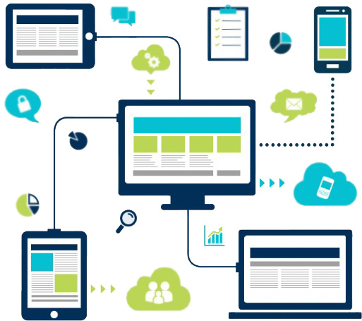 Web Portal Development - Web Based Application (576x520), Png Download