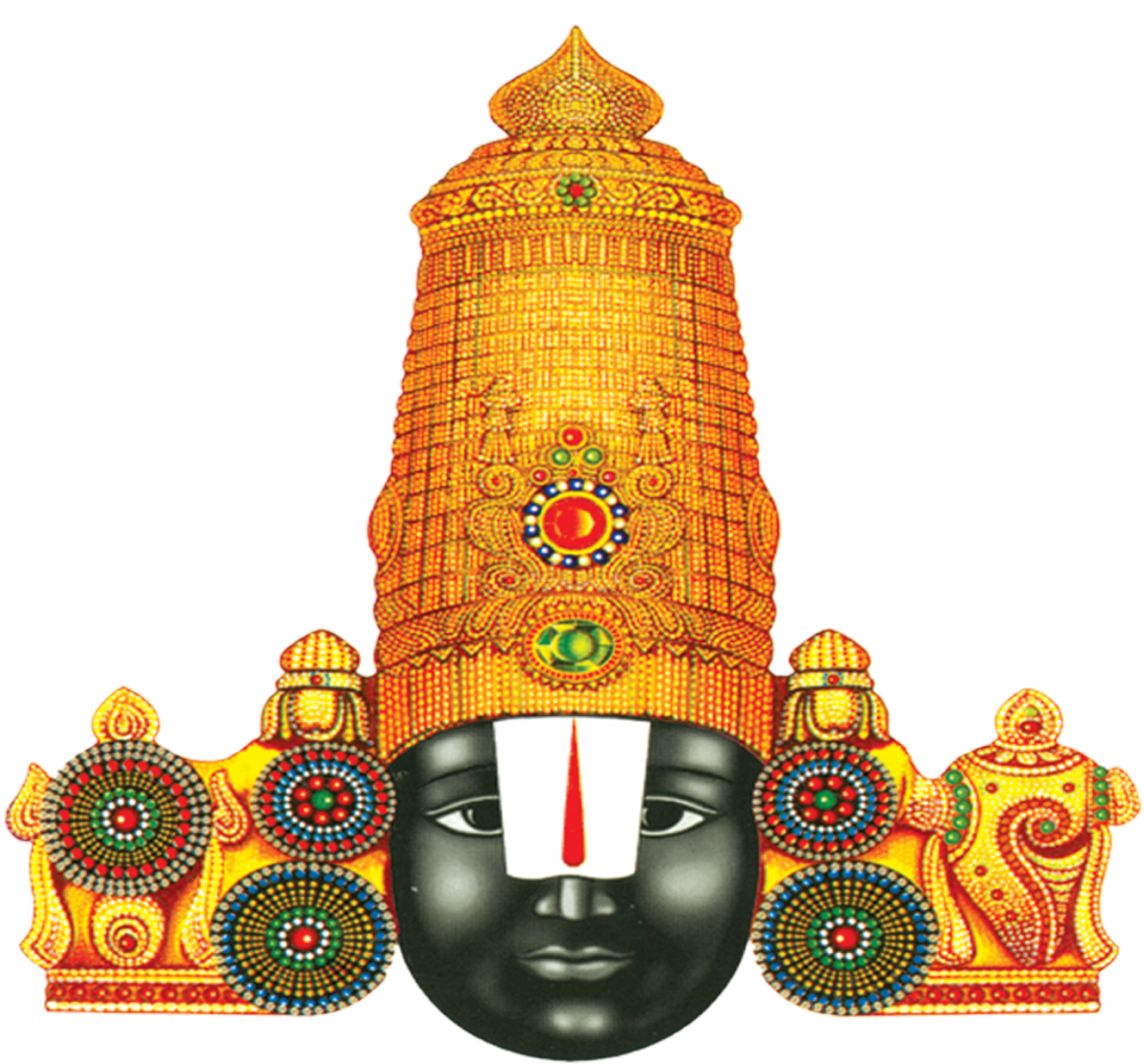 Famous Lord Tirumala Tirupati Balaji Hd Png Photos - Tirupati Balaji Png (1600x1600), Png Download