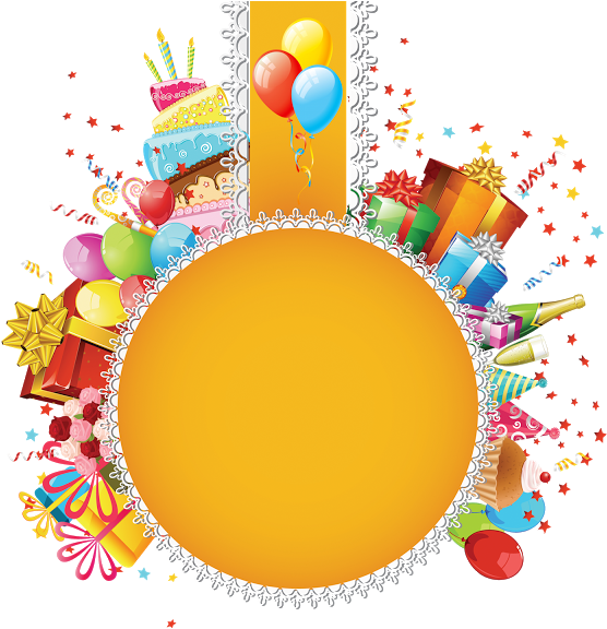 Download Birthday Balloon Designs Png - Birthday Invitation Card Background  Design PNG Image with No Background 