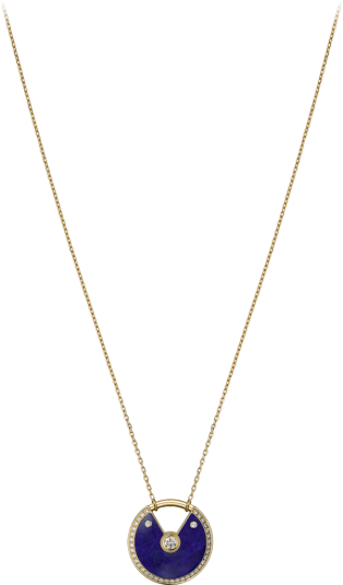 Amulette De Cartier Necklace, Medium Model Yellow Gold, - Collana Swarovski Oro Rosa (314x535), Png Download