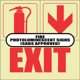 Fire Photoluminescent Signs - Safety First (600x315), Png Download