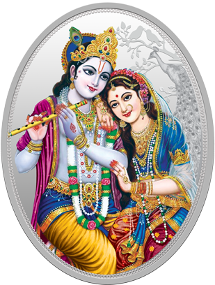 Radha Krishna Png Image Background - Radha Krishna Colourful (470x470), Png Download