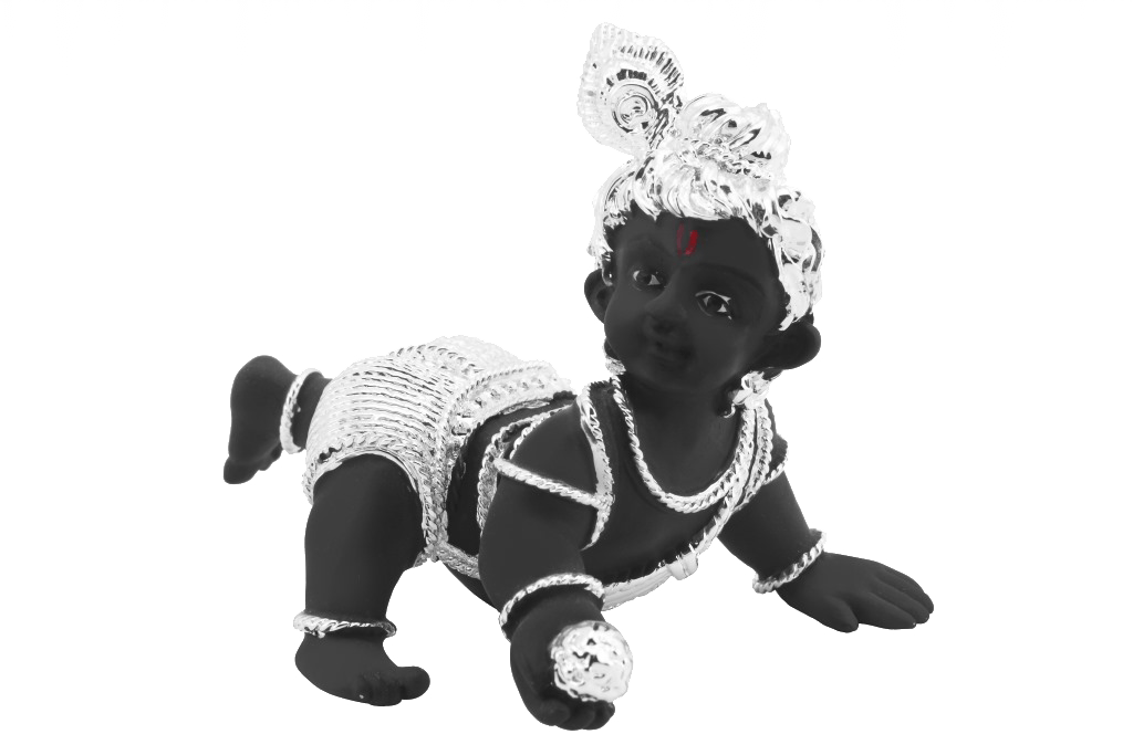 Devotion Collection >> Krishna-laddu Gopal Category - Laddu Gopal All Black (1024x683), Png Download