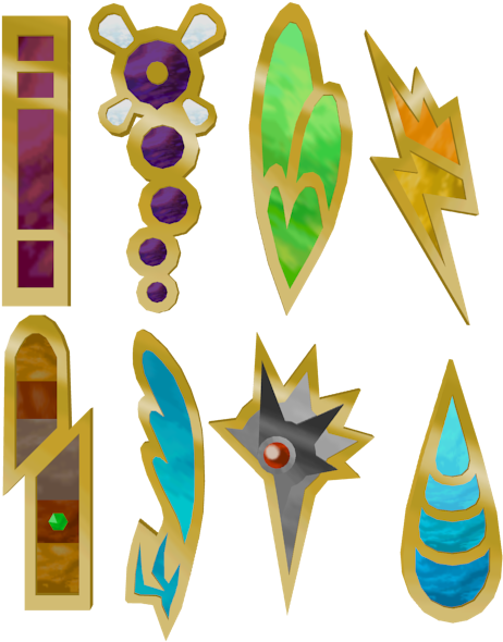 Download Zip Archive - Pokemon Black And White Badges (750x650), Png Download