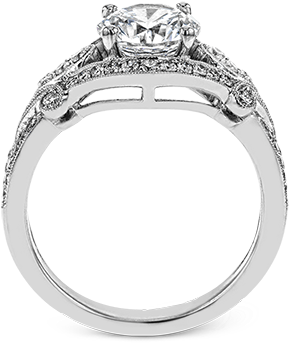 Tr716 Semi 18k Ring - Diamantaire Brillant Somptueux (400x400), Png Download