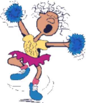 Free Download Cheerleaders Drawing Sport - Cheerleader Cartoon (480x480), Png Download