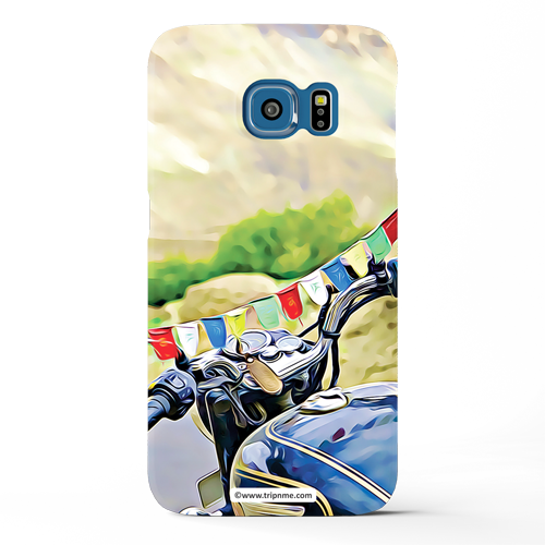 Mobile Case For Samsung Galaxy S6 Bike Flags - Mobile Phone (500x500), Png Download