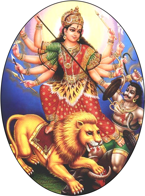 Goddess Durga - Hd Pics Of Lord Durga (1000x1000), Png Download