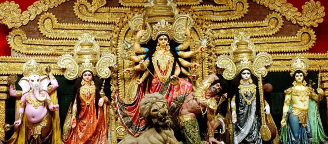 Durga Pooja - Sreebhumi Sporting Club Durga Puja 2013 (1920x570), Png Download