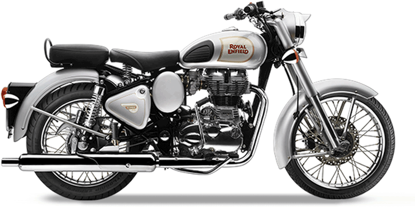 Classic - - Royal Enfield Classic 350 White (869x500), Png Download