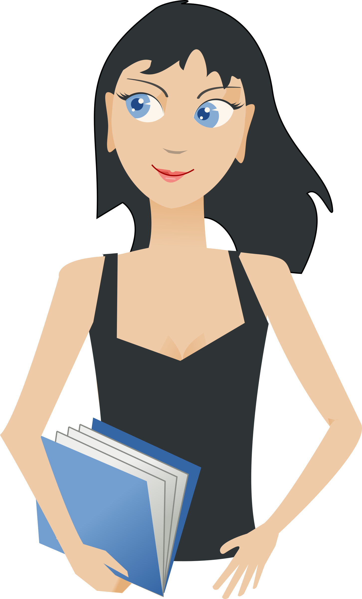 Student Png Images Free Download - College Student Clipart Png (1452x2400), Png Download