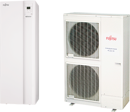 Hydraulic Unit And Outdoor Unit - Fujitsu Utw T30xa (674x450), Png Download