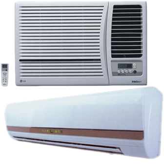 Split And Window Ac (438x342), Png Download