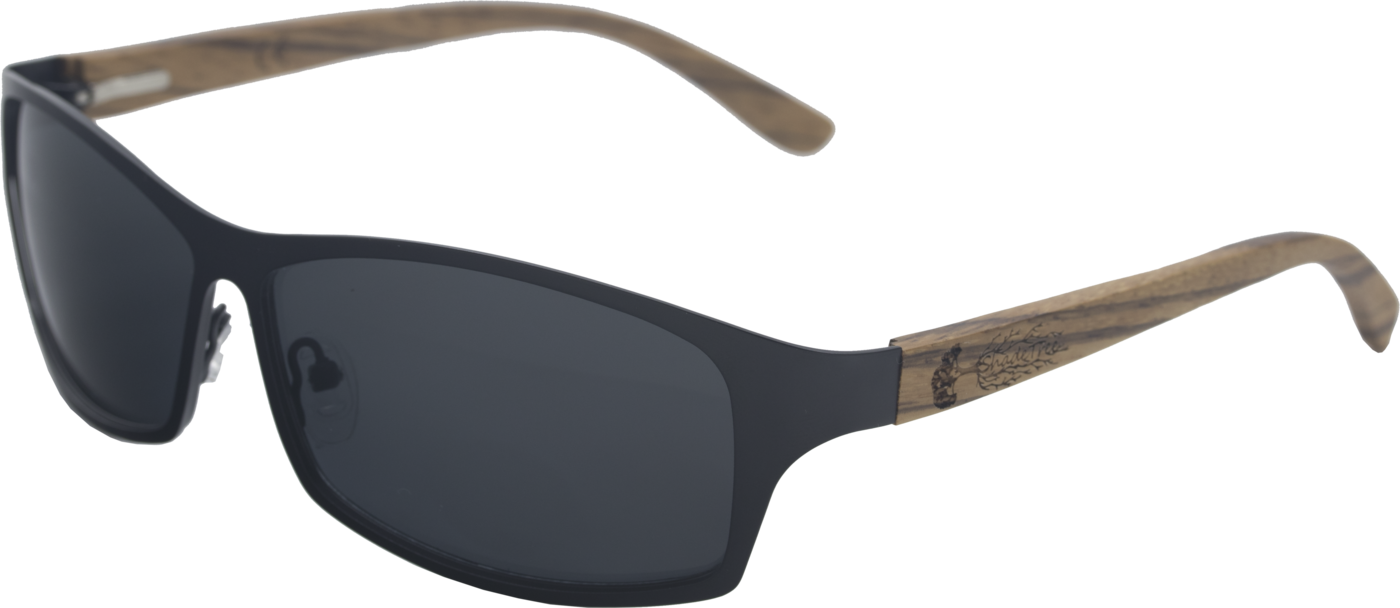 Wood Sunglasses Handmade Wooden Sunglasses Shadetree - Sunglasses (1400x608), Png Download