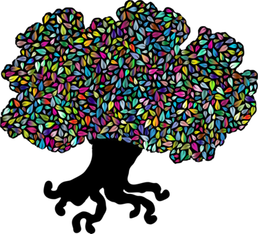 Tree - Clip Art (374x340), Png Download