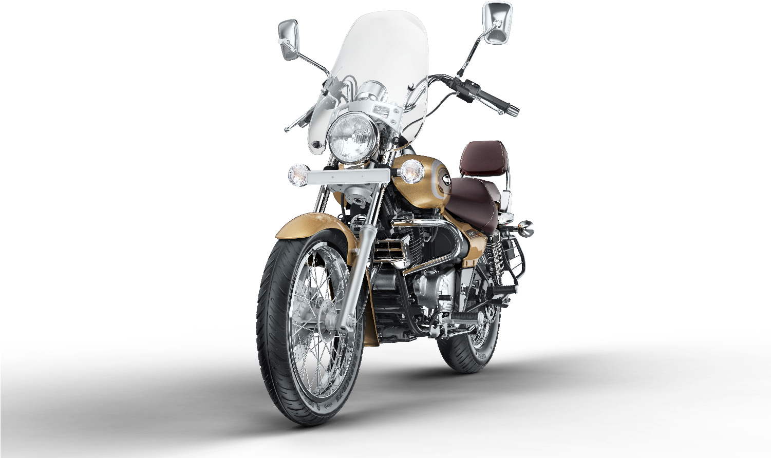 2015 Bajaj Avenger Cruise 220 Gold Color - Bajaj Avenger Cruise 150 (1330x827), Png Download