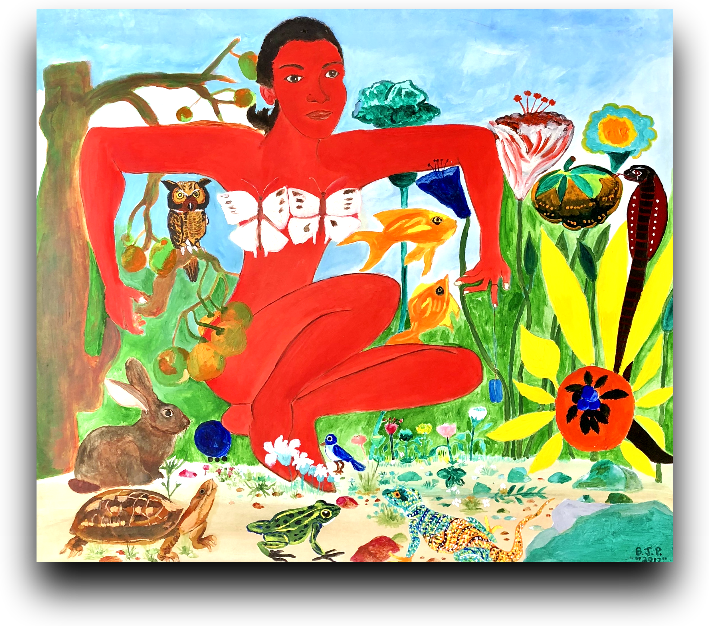“temptation Of Eve In The Garden” Temptationofeve 3dpng (2485x2196), Png Download