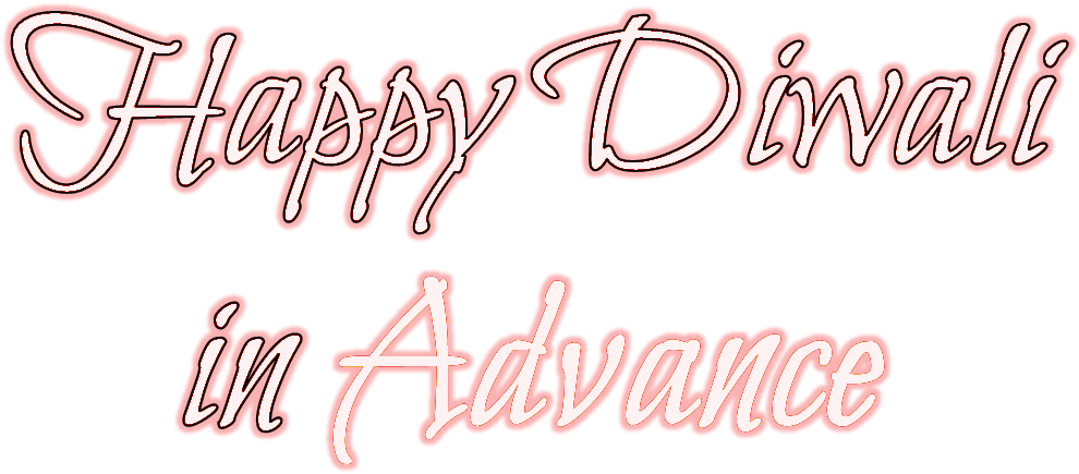 Happy Diwali In Advance Png Photo - Calligraphy (1015x483), Png Download