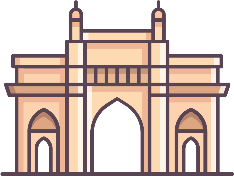 Gate At Getdrawings Com Free For Personal - Drawing Gateway Of India (942x700), Png Download