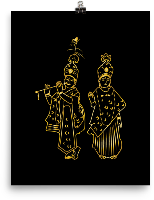 Hts Radha Krishna Photo Paper Poster - Cath Lab (1000x1000), Png Download