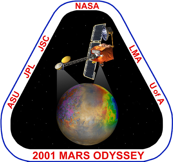 2001 Mars Odyssey - 2001 Mars Odyssey Ornament (round) (600x542), Png Download