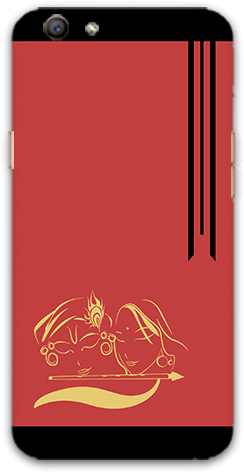 Lord Radhe Krishna Face Oppo F1s Mobile Case - Mobile Phone (600x600), Png Download