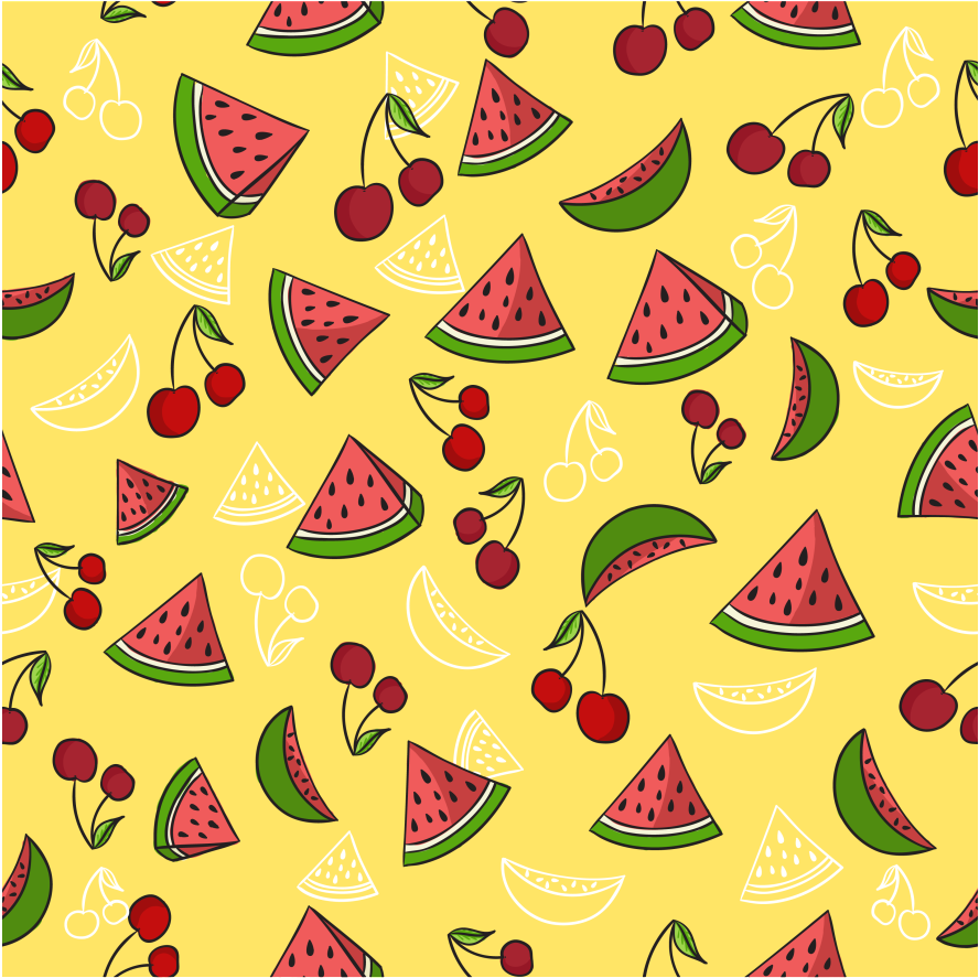 Hand Drawn Fruit Background Illustration Png Images - Portable Network Graphics (1024x1024), Png Download