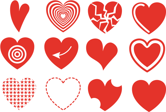 Download Red Heart Symbols Vector Files Png Graphic Cave Sticker De Corazon Png Image With No Background Pngkey Com
