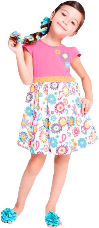 Kids Girl - Kids Wear Png (400x800), Png Download