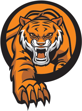 Printed Vinyl Angry Attack Stickers Factory - Tiger Mascot Vector (600x600), Png Download