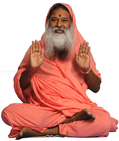 Sri Sri Ganapathi Sachchidananda Swamiji's Ashram Inside - Sitting (400x474), Png Download