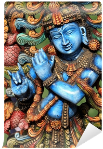 Lord Krishna Mural (400x400), Png Download