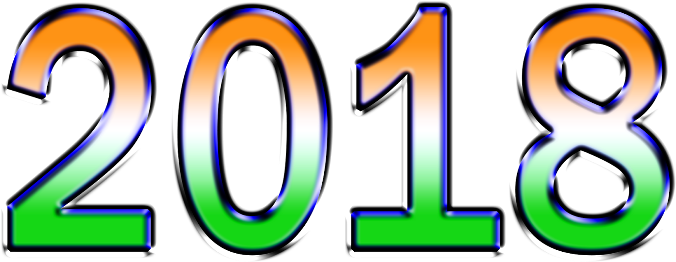 Happy New Year Logo Png Image Transparent Stock - Happy New Year 2018 Images 3d (1600x914), Png Download