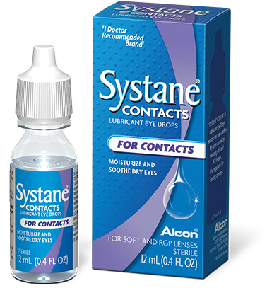 Designed For Contact Lens Wearers - Systane Contact Drops (496x510), Png Download
