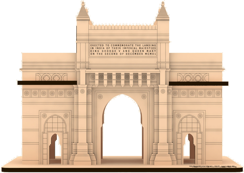 17s 91 Goi 01 - Gateway Of India Model Kit (841x600), Png Download
