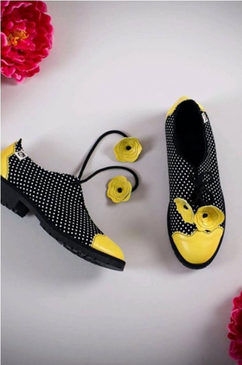 In Stock Summer Flower - Burbulaslithuania Leather Shoes-women's Shoes-classic (740x740), Png Download