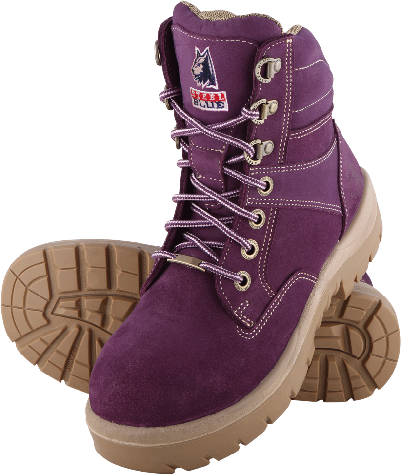Steel Blue 'southern Cross' Ladies Safety Boot Purple - Steel Blue Southern Cross Ladies Pink & Purple (986x1000), Png Download